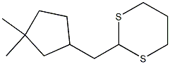 2-[(3,3-Dimethylcyclopentyl)methyl]-1,3-dithiane 구조식 이미지