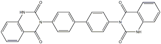 3,3'-(1,1'-Biphenyl-4,4'-diyl)bis[quinazoline-2,4(1H,3H)-dione] Structure