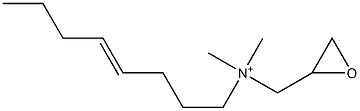 N,N-Dimethyl-N-(4-octenyl)-2-oxiranemethanaminium 구조식 이미지