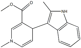 1,4-Dihydro-1-methyl-4-(2-methyl-1H-indol-3-yl)pyridine-3-carboxylic acid methyl ester Structure