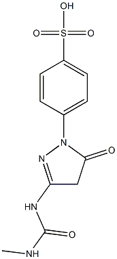 p-[3-(N'-Methylureido)-5-oxo-2-pyrazolin-1-yl]benzenesulfonic acid Structure