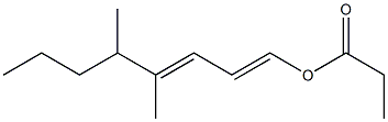 Propionic acid 4,5-dimethyl-1,3-octadienyl ester 구조식 이미지