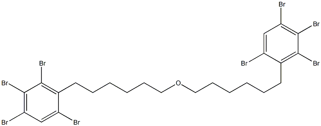 2,4,5,6-Tetrabromophenylhexyl ether 구조식 이미지