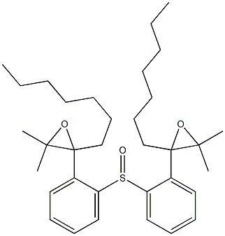 (2-Heptyl-3,3-dimethyloxiranyl)phenyl sulfoxide 구조식 이미지