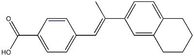 4-[(E)-2-[(5,6,7,8-Tetrahydronaphthalen)-2-yl]-1-propenyl]benzoic acid Structure