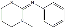 2-(Phenylimino)-3-methyl-3,4,5,6-tetrahydro-2H-1,3-thiazine 구조식 이미지