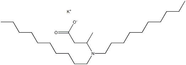 3-(Didecylamino)butyric acid potassium salt 구조식 이미지