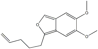 1-(4-Pentenyl)-5,6-dimethoxyisobenzofuran 구조식 이미지