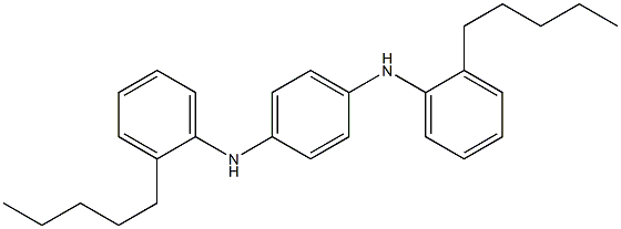 N,N'-Bis(2-pentylphenyl)-p-phenylenediamine 구조식 이미지