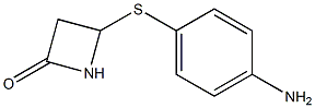 4-(p-Aminophenylthio)azetidin-2-one 구조식 이미지