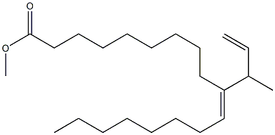 (10E)-10-(1-Methyl-2-propenyl)-10-octadecenoic acid methyl ester 구조식 이미지