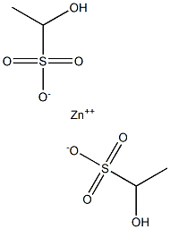 Bis(1-hydroxyethanesulfonic acid)zinc salt Structure