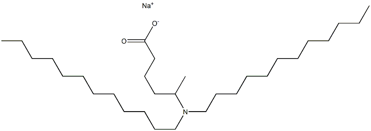 5-(Didodecylamino)hexanoic acid sodium salt Structure