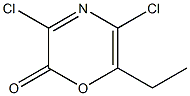 3,5-Dichloro-6-ethyl-2H-1,4-oxazin-2-one Structure