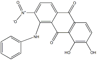 1-Anilino-7,8-dihydroxy-2-nitroanthraquinone Structure