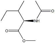 (2R)-2-(Acetylamino)-3-methylpentanoic acid methyl ester Structure