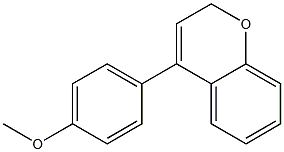 4-(4-Methoxyphenyl)-2H-1-benzopyran 구조식 이미지