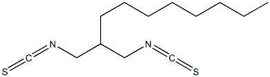 2-Octylpropane-1,3-diylbis(isothiocyanate) 구조식 이미지