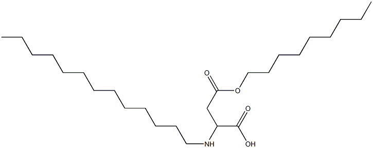 2-Tridecylamino-3-(nonyloxycarbonyl)propionic acid Structure