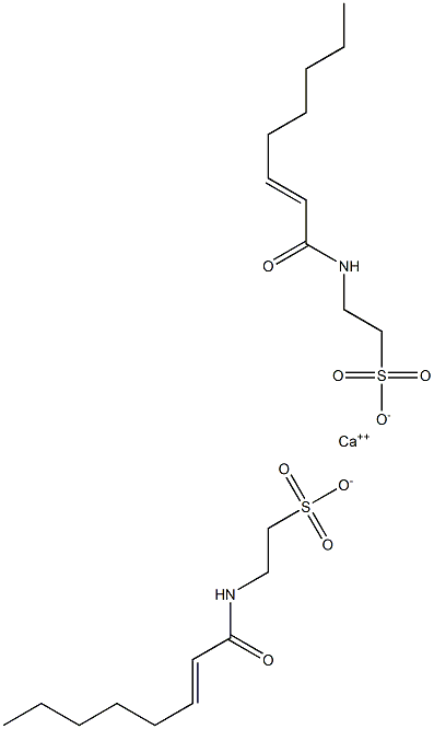 Bis[N-(2-octenoyl)taurine]calcium salt 구조식 이미지
