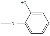 (o-Hydroxyphenyl)trimethylaminium 구조식 이미지