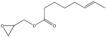 6-Octenoic acid (oxiran-2-yl)methyl ester 구조식 이미지