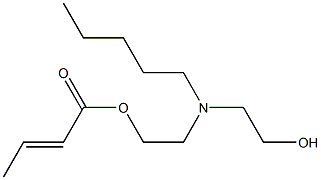 Crotonic acid 2-[N-(2-hydroxyethyl)-N-pentylamino]ethyl ester Structure