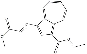 3-[2-(Methoxycarbonyl)ethenyl]azulene-1-carboxylic acid ethyl ester 구조식 이미지