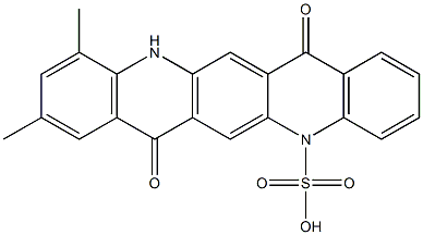 5,7,12,14-Tetrahydro-9,11-dimethyl-7,14-dioxoquino[2,3-b]acridine-5-sulfonic acid 구조식 이미지