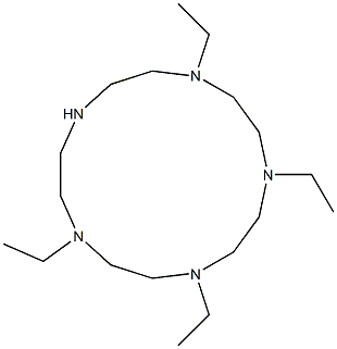 1-Ethyl-4,7,10-triethyl-1,4,7,10,13-pentaazacyclopentadecane 구조식 이미지