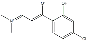 (1Z)-3-(Dimethyliminio)-1-(2-hydroxy-4-chlorophenyl)-1-propene-1-olate 구조식 이미지