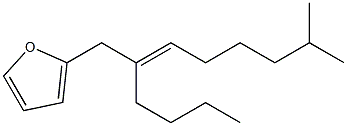 2-[(E)-2-Butyl-7-methyl-2-octenyl]furan 구조식 이미지