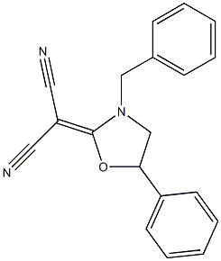 [3-Benzyl-5-phenyloxazolidin-2-ylidene]malononitrile 구조식 이미지