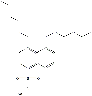 4,5-Dihexyl-1-naphthalenesulfonic acid sodium salt 구조식 이미지