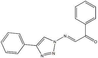 1-[2-(Phenyl)-2-oxoethylideneamino]-4-phenyl-1H-1,2,3-triazole 구조식 이미지