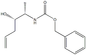 N-[(1S,2S)-1-Methyl-2-hydroxy-4-pentenyl]carbamic acid benzyl ester 구조식 이미지