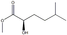 [R,(-)]-2-Hydroxy-5-methylhexanoic acid methyl ester 구조식 이미지