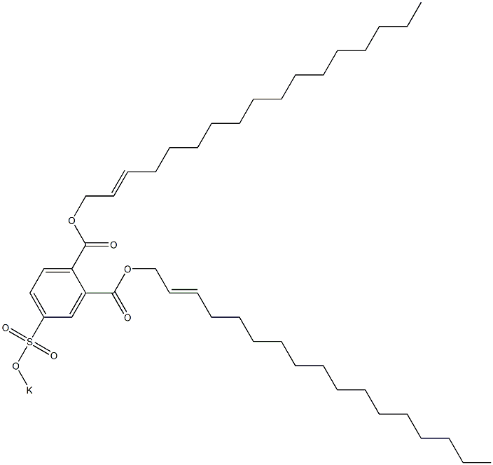 4-(Potassiosulfo)phthalic acid di(2-heptadecenyl) ester Structure