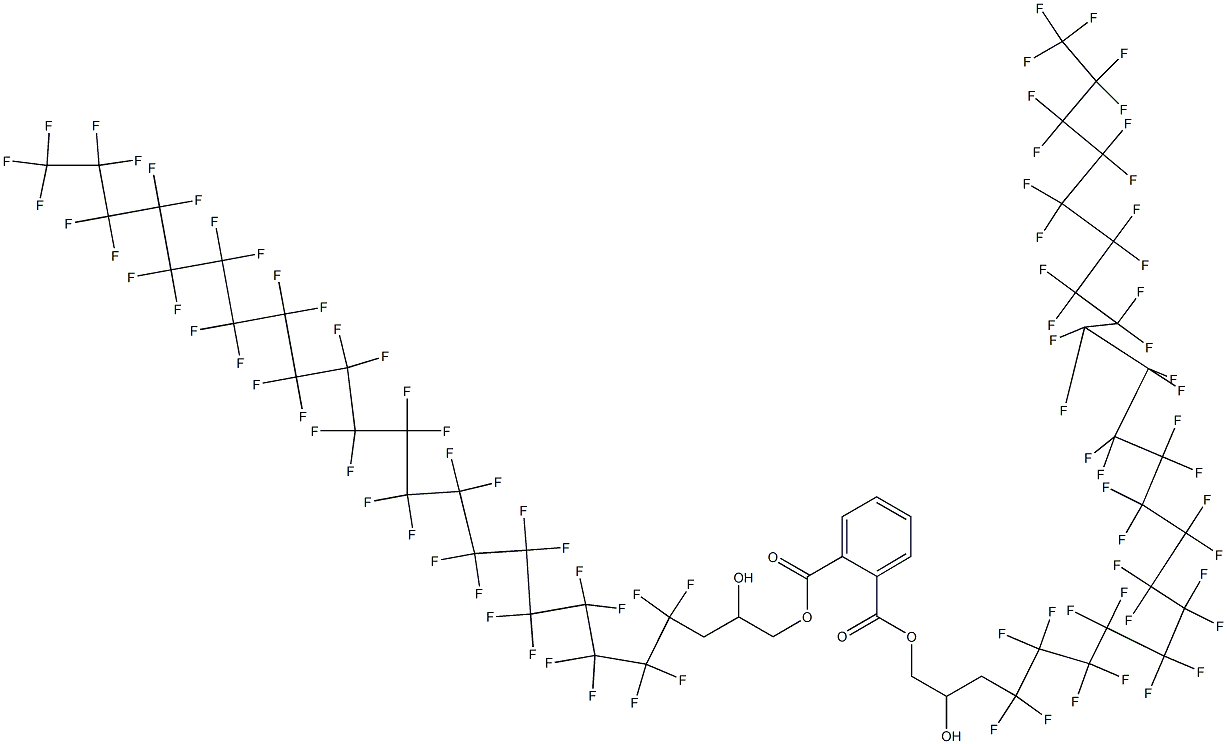 Phthalic acid di[3-(tritetracontafluorohenicosyl)-2-hydroxypropyl] ester 구조식 이미지