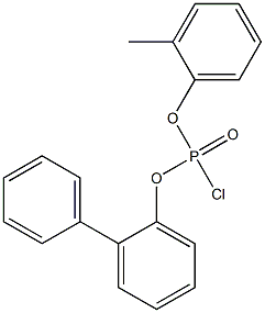 Chlorophosphonic acid 2-biphenylyl o-tolyl ester 구조식 이미지