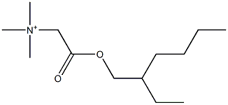 2-(2-Ethylhexyloxy)-N,N,N-trimethyl-2-oxoethanaminium 구조식 이미지