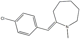 1-Methyl-2-[(4-chlorophenyl)methylene]hexahydro-1H-azepine Structure