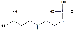Thiophosphoric acid S-[2-(3-amino-3-iminopropylamino)ethyl] ester Structure