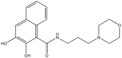 N-Morpholinopropyl-2,3-dihydroxynaphtamide Structure