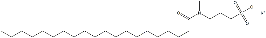 3-[N-(1-Oxoicosyl)-N-methylamino]-1-propanesulfonic acid potassium salt Structure