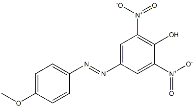 4-[(4-Methoxyphenyl)azo]-2,6-dinitrophenol 구조식 이미지