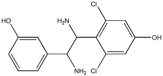 4-[1,2-Diamino-2-(3-hydroxyphenyl)ethyl]-3,5-dichlorophenol Structure