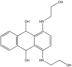 9,10-Dihydro-1,4-bis(2-hydroxyethylamino)-9,10-anthracenediol Structure