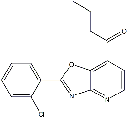 2-(2-Chlorophenyl)-7-butanoyloxazolo[4,5-b]pyridine 구조식 이미지