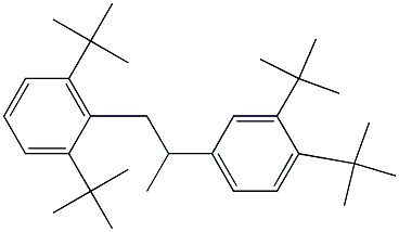 1-(2,6-Di-tert-butylphenyl)-2-(3,4-di-tert-butylphenyl)propane Structure